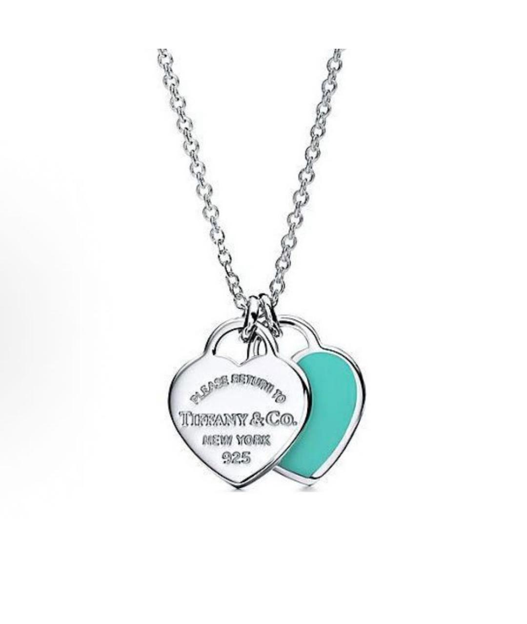 TIFFANY&CO Бирюзовая серебряная подвеска, фото 6