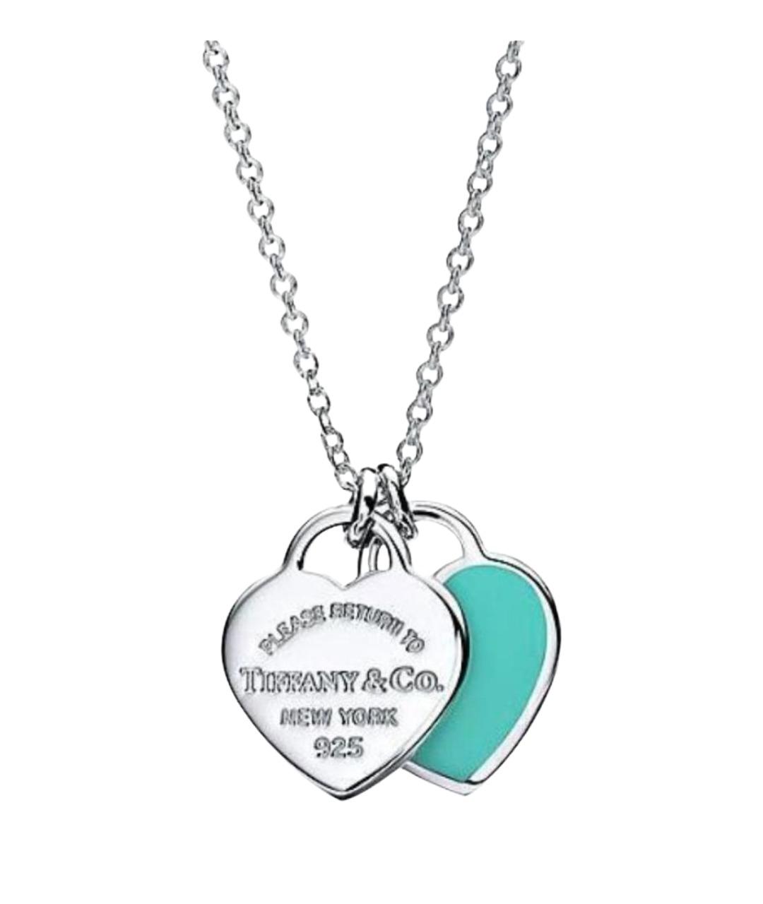 TIFFANY&CO Бирюзовая серебряная подвеска, фото 1