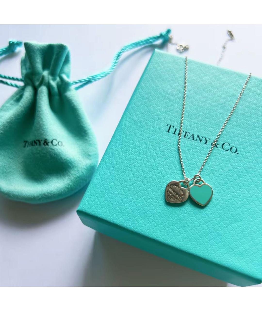 TIFFANY&CO Бирюзовая серебряная подвеска, фото 4