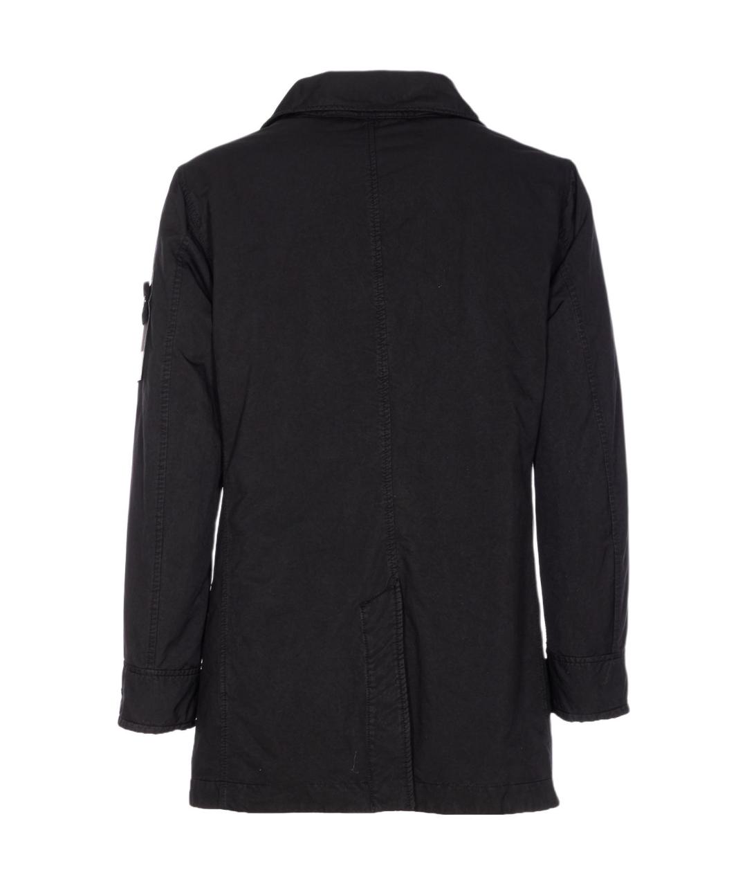 STONE ISLAND Черное пальто, фото 2