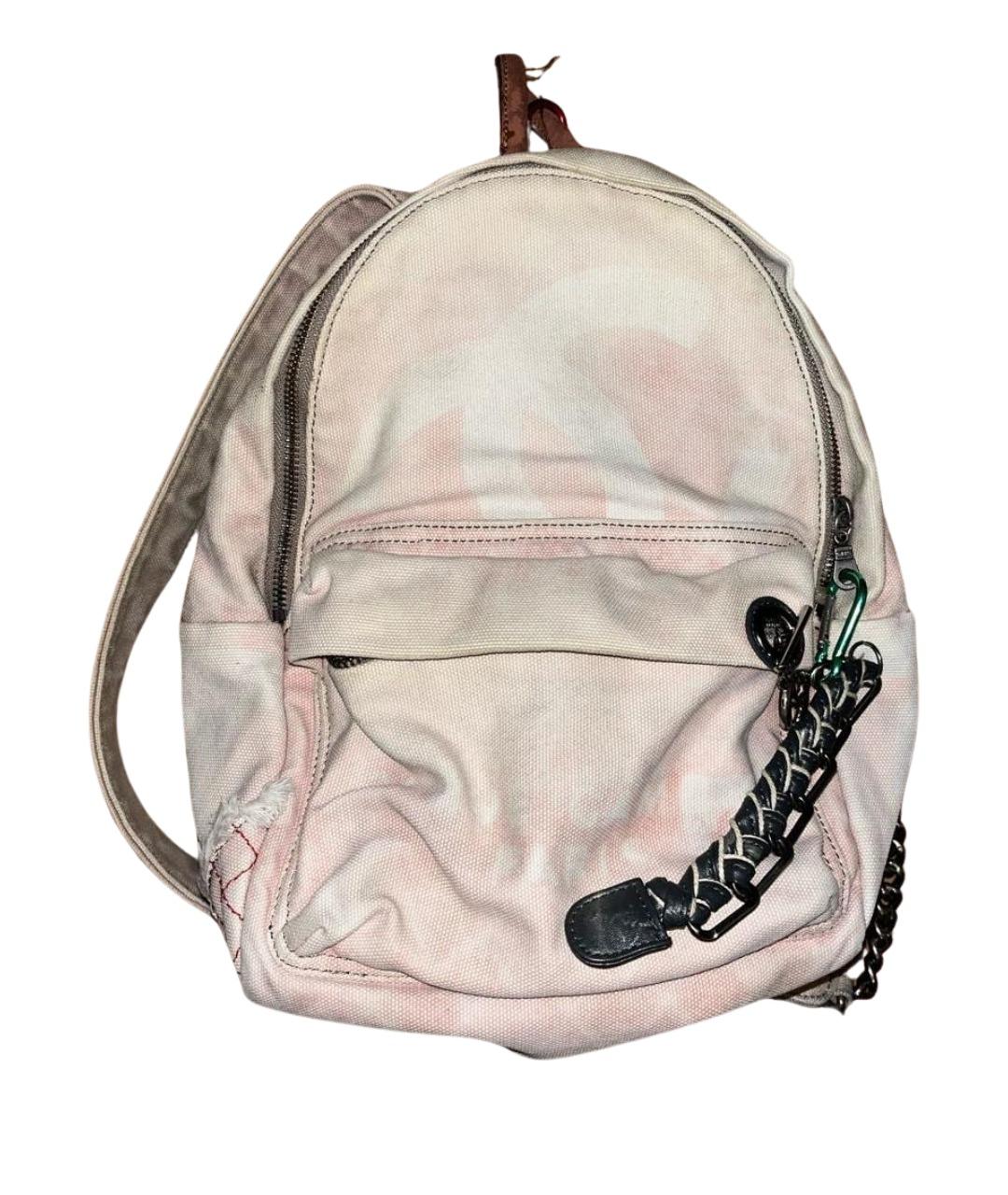 CHANEL Белый жаккардовый рюкзак, фото 1