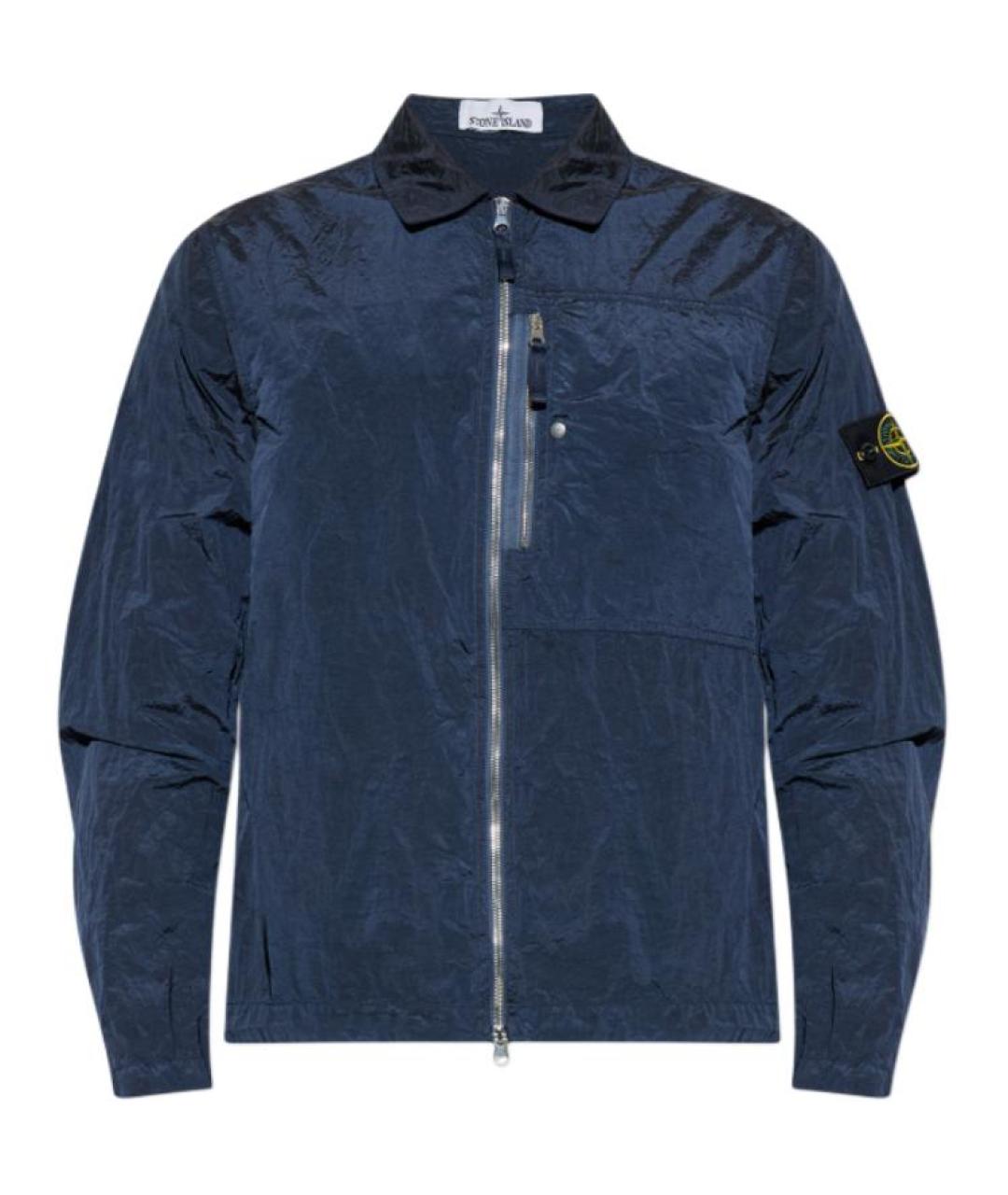 STONE ISLAND Темно-синяя куртка, фото 1
