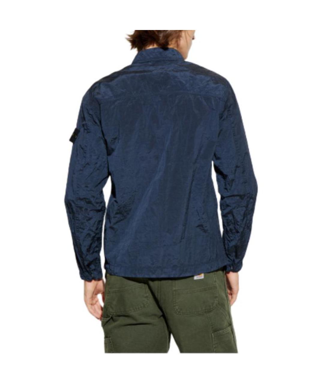 STONE ISLAND Темно-синяя куртка, фото 4
