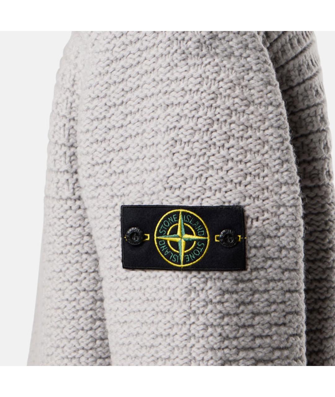 STONE ISLAND Серый джемпер / свитер, фото 5
