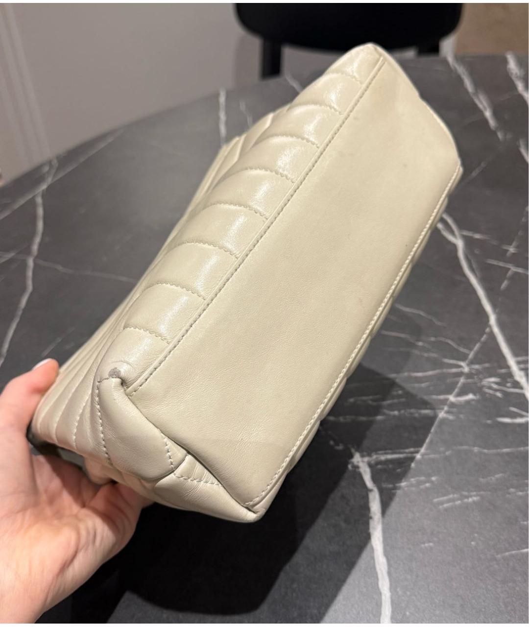 SAINT LAURENT Бежевая сумка через плечо, фото 4