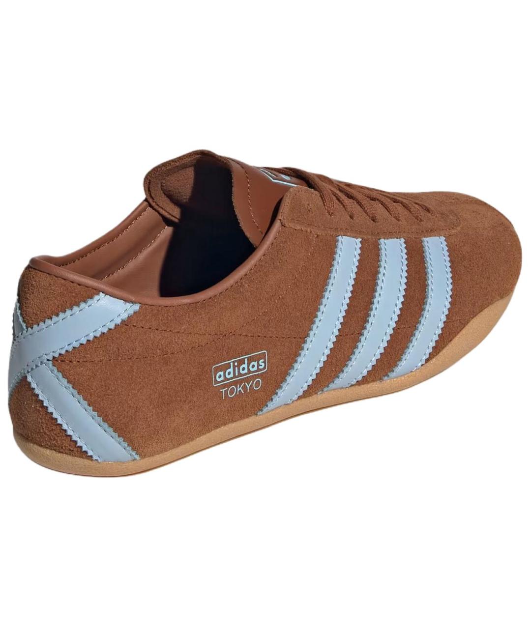 ADIDAS Коричневые замшевые кроссовки, фото 4