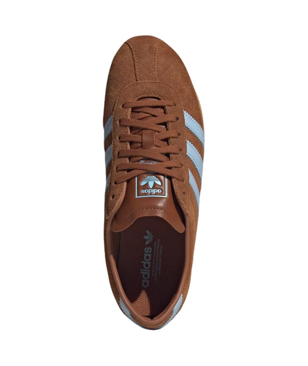 ADIDAS Коричневые замшевые кроссовки, фото 5