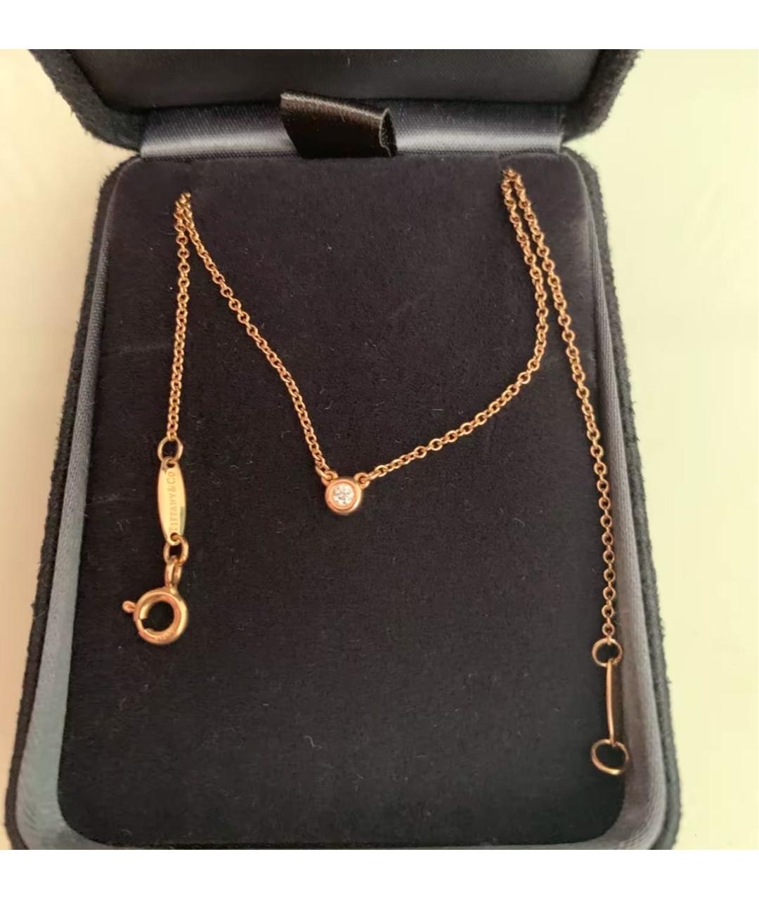 TIFFANY&CO Розовая подвеска из розового золота, фото 7