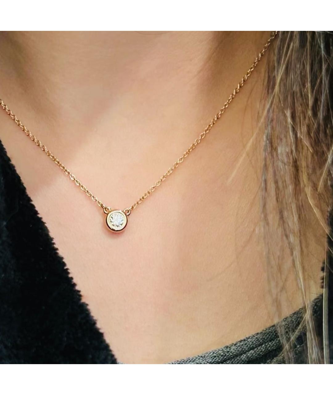 TIFFANY&CO Розовая подвеска из розового золота, фото 4