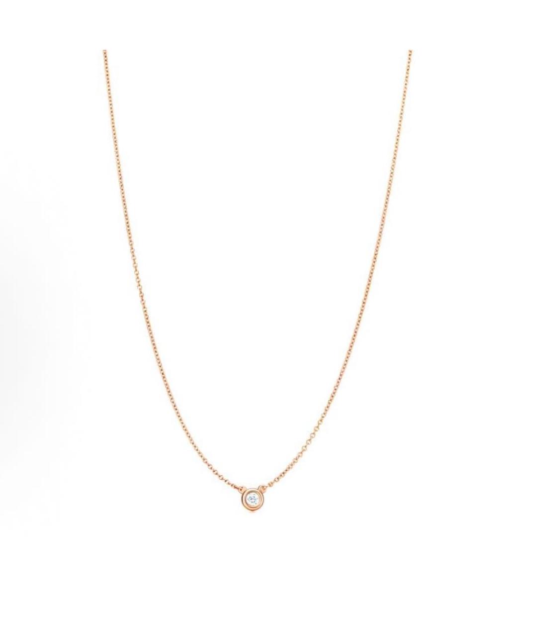 TIFFANY&CO Розовая подвеска из розового золота, фото 2