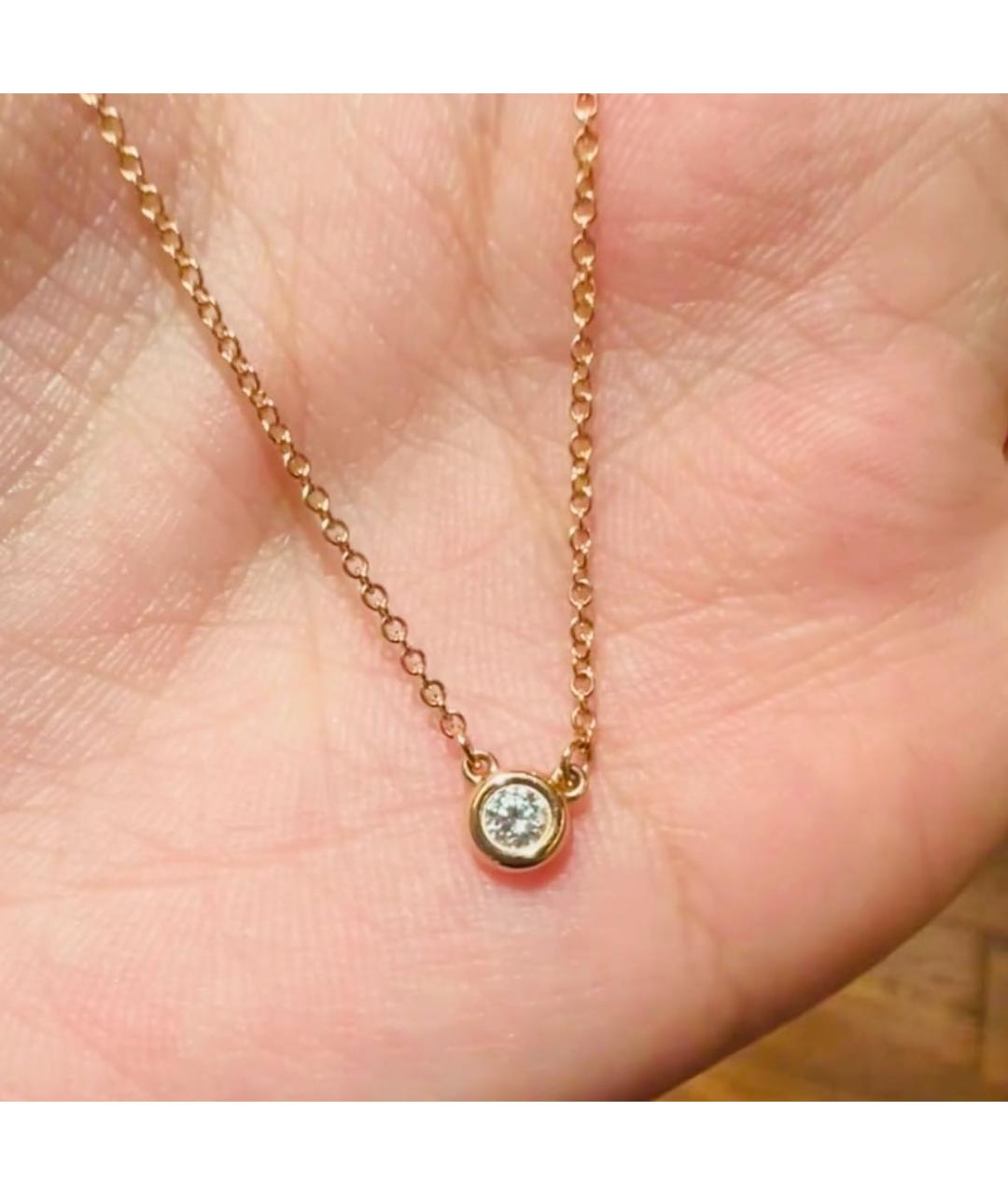 TIFFANY&CO Розовая подвеска из розового золота, фото 5