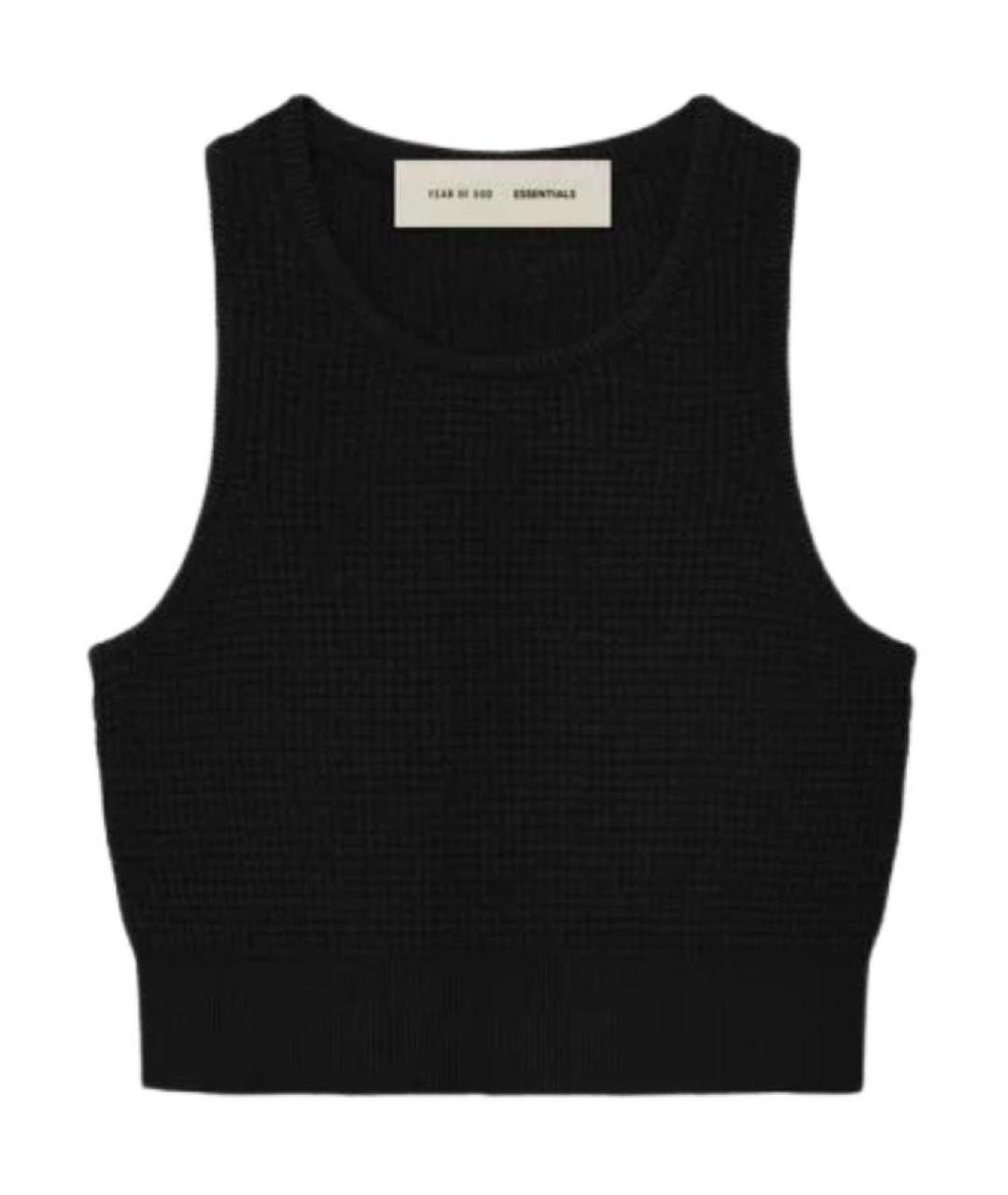 FEAR OF GOD ESSENTIALS Черная майка, фото 1
