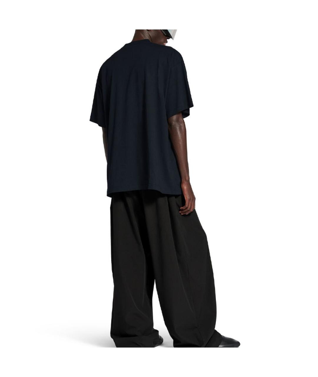 BALENCIAGA Черная футболка, фото 4