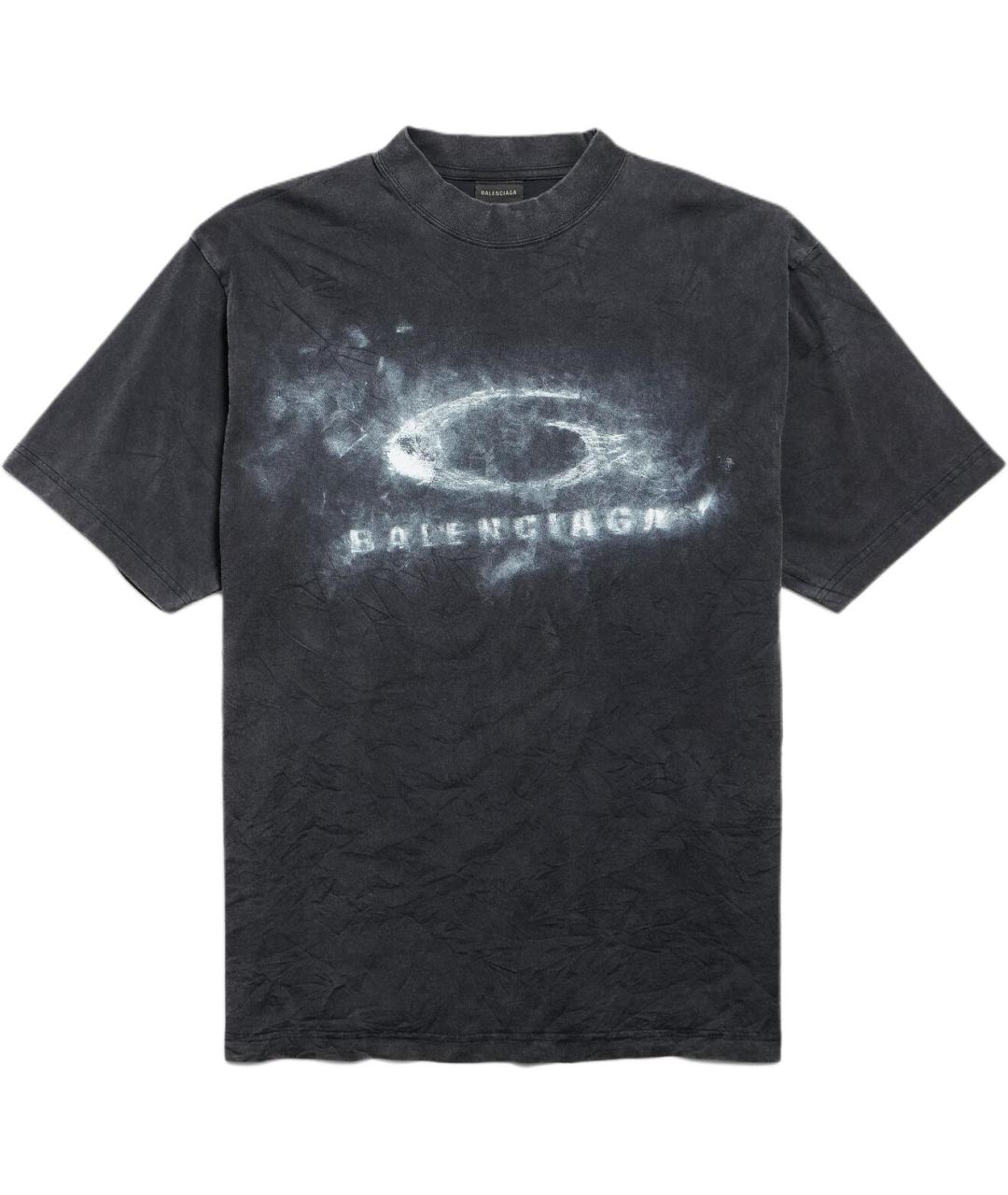 BALENCIAGA Черная футболка, фото 1