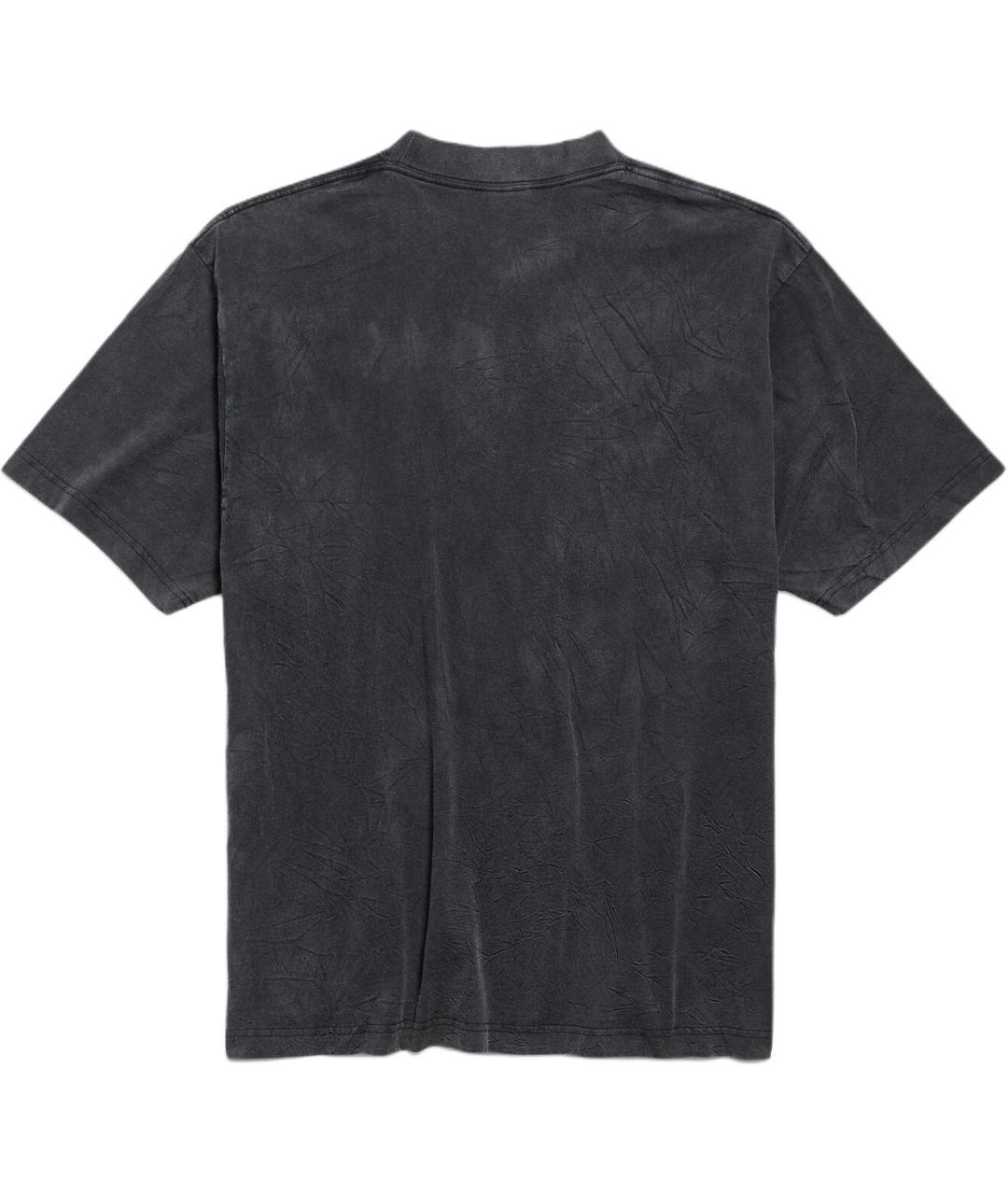 BALENCIAGA Черная футболка, фото 2