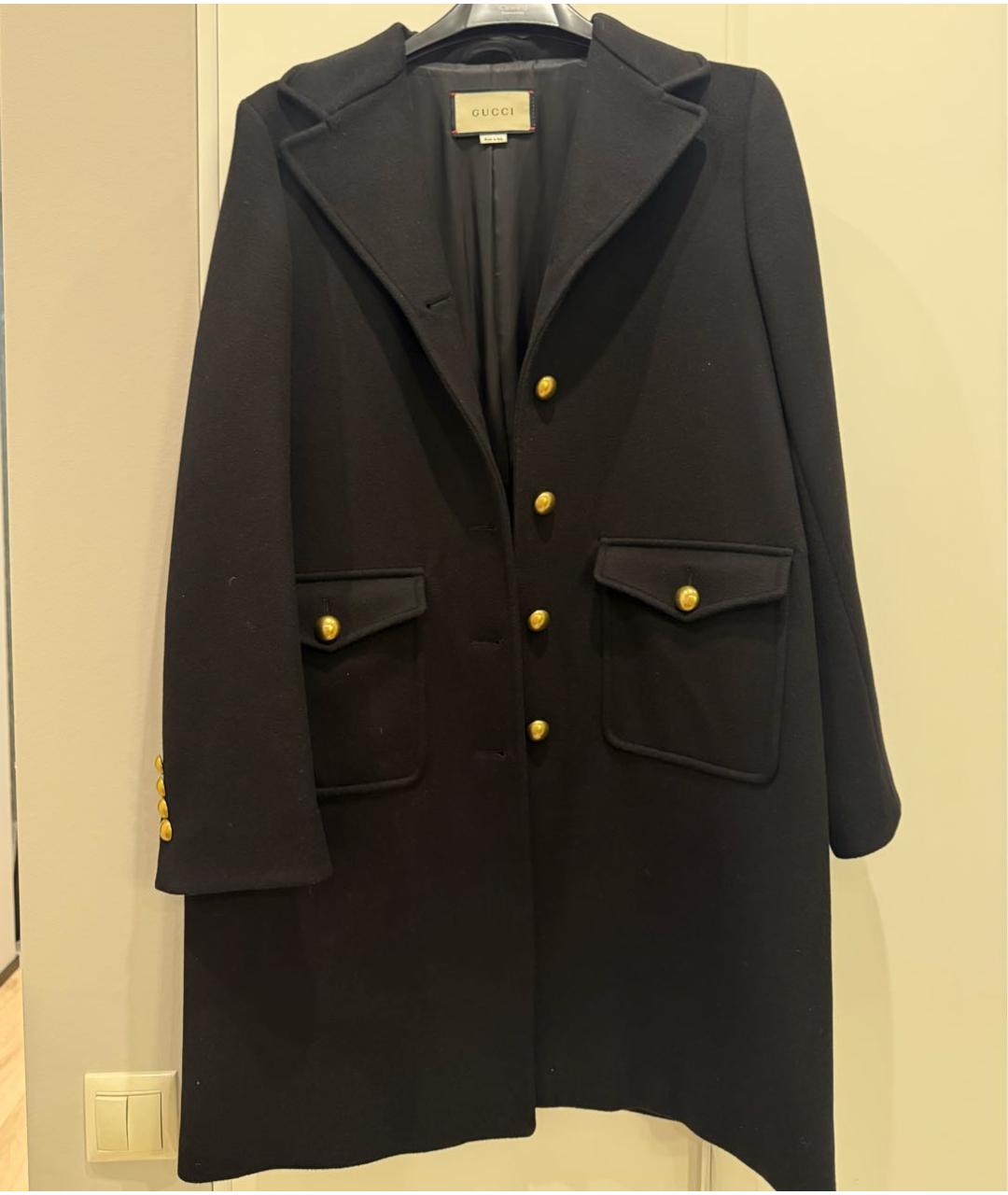 GUCCI Черное пальто, фото 2