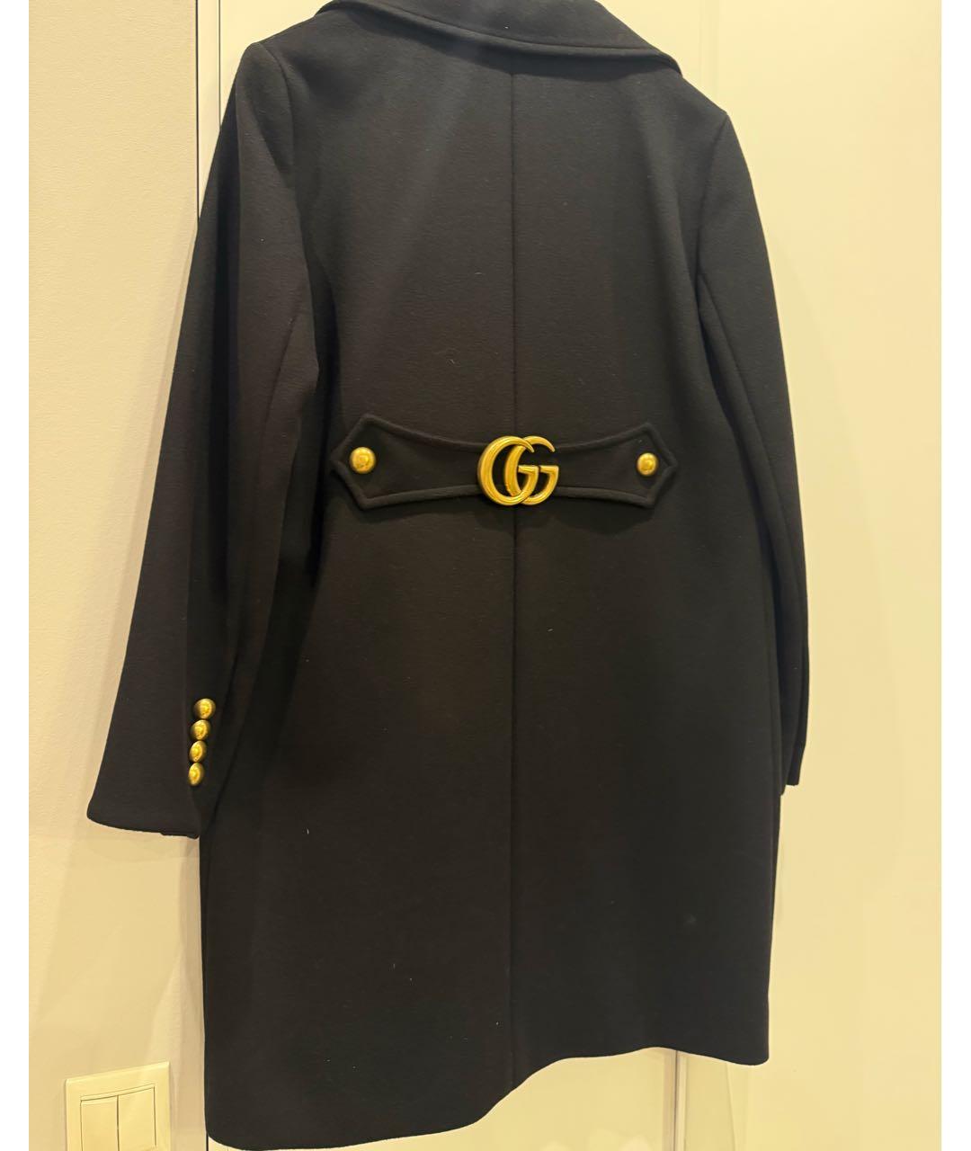 GUCCI Черное пальто, фото 4