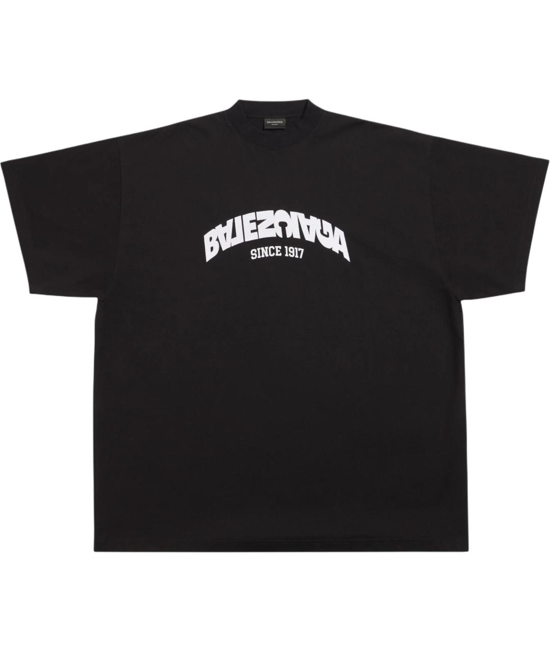 BALENCIAGA Черная футболка, фото 1