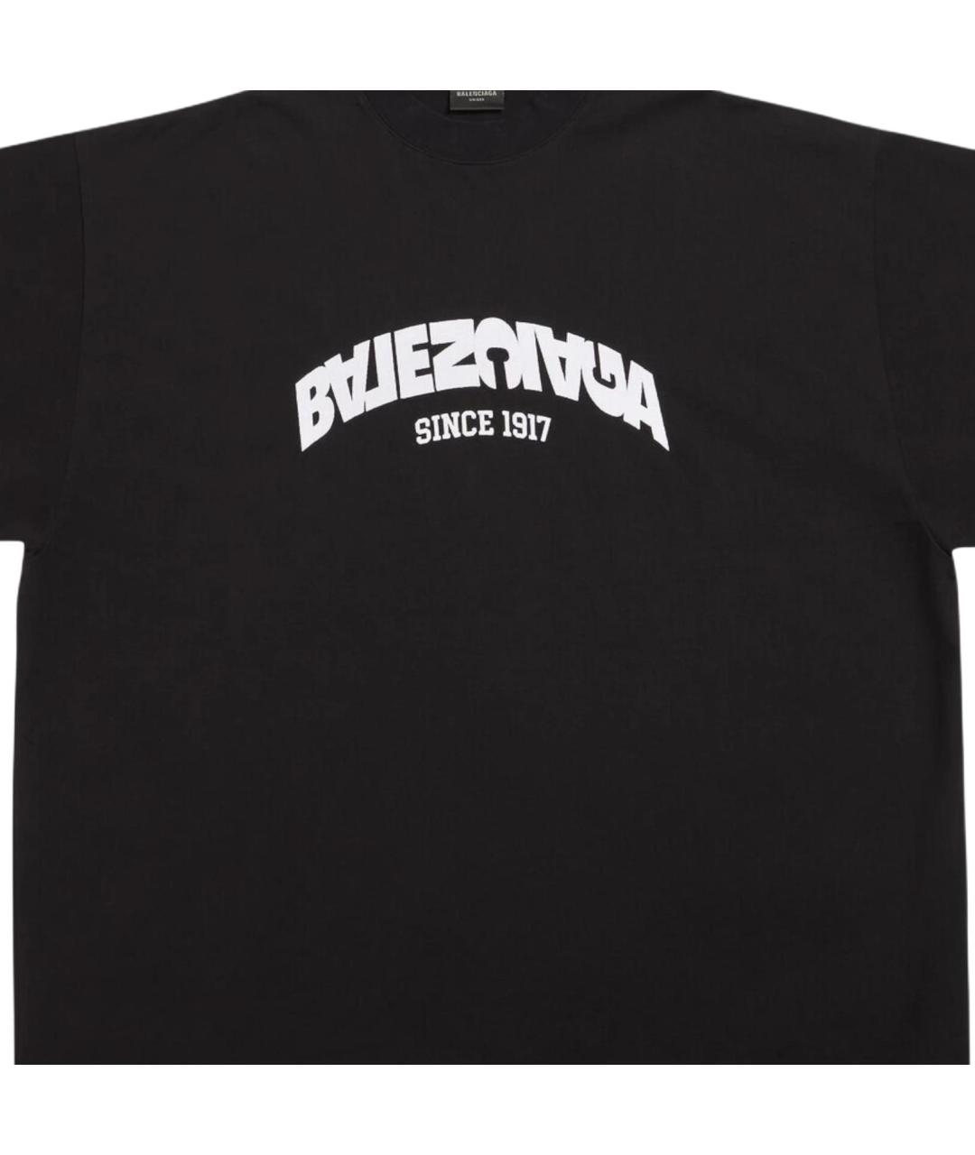 BALENCIAGA Черная футболка, фото 5