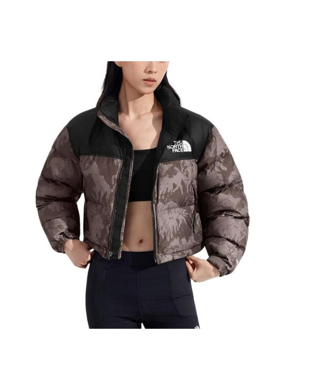 THE NORTH FACE Коричневый пуховик, фото 2