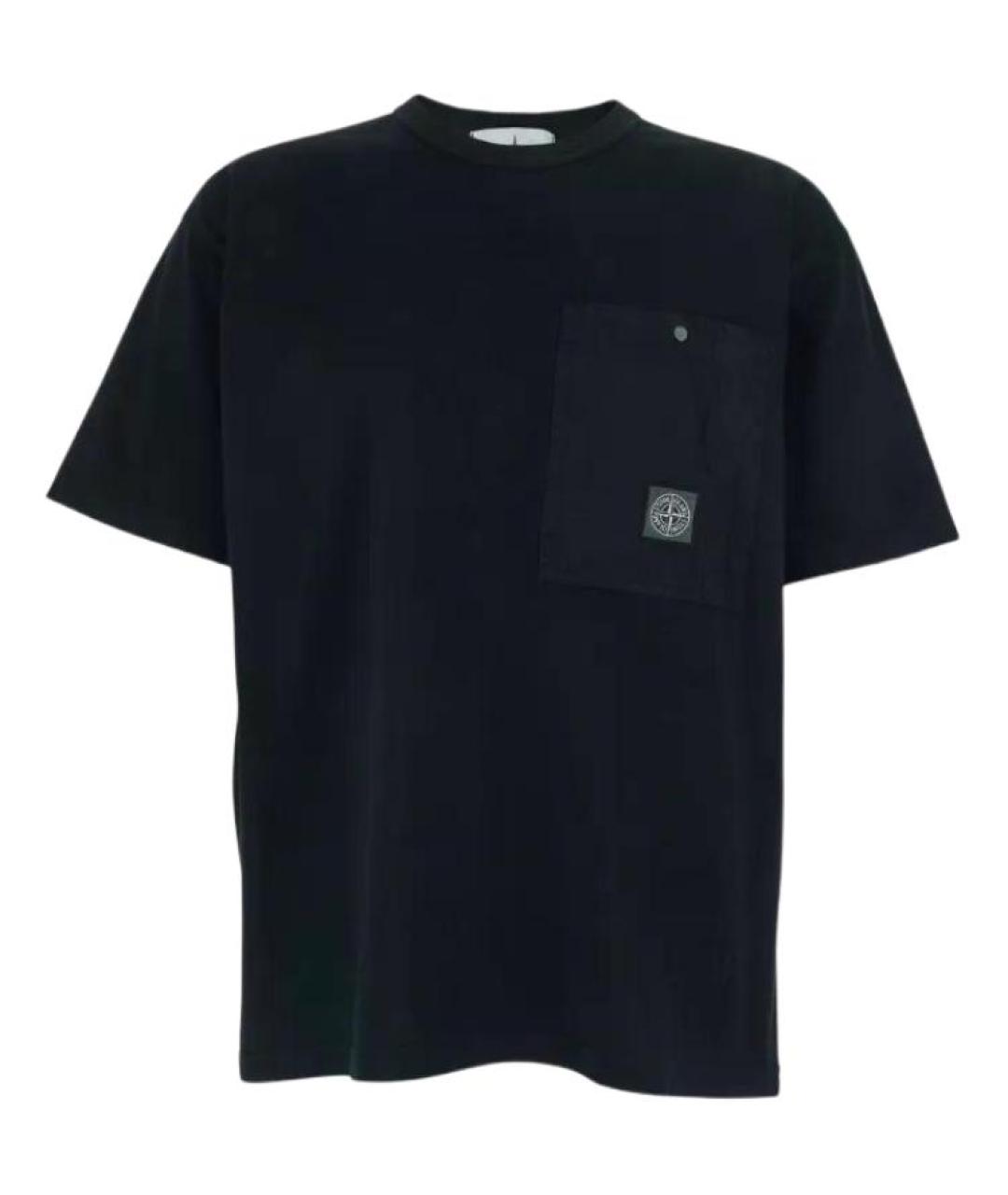 STONE ISLAND Черная футболка, фото 1