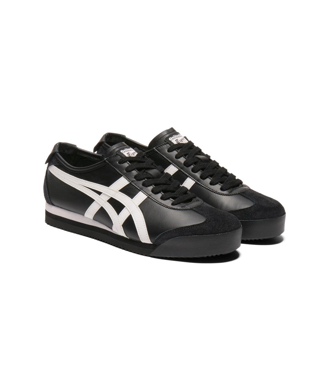 ONITSUKA TIGER Черные кожаные кеды, фото 3