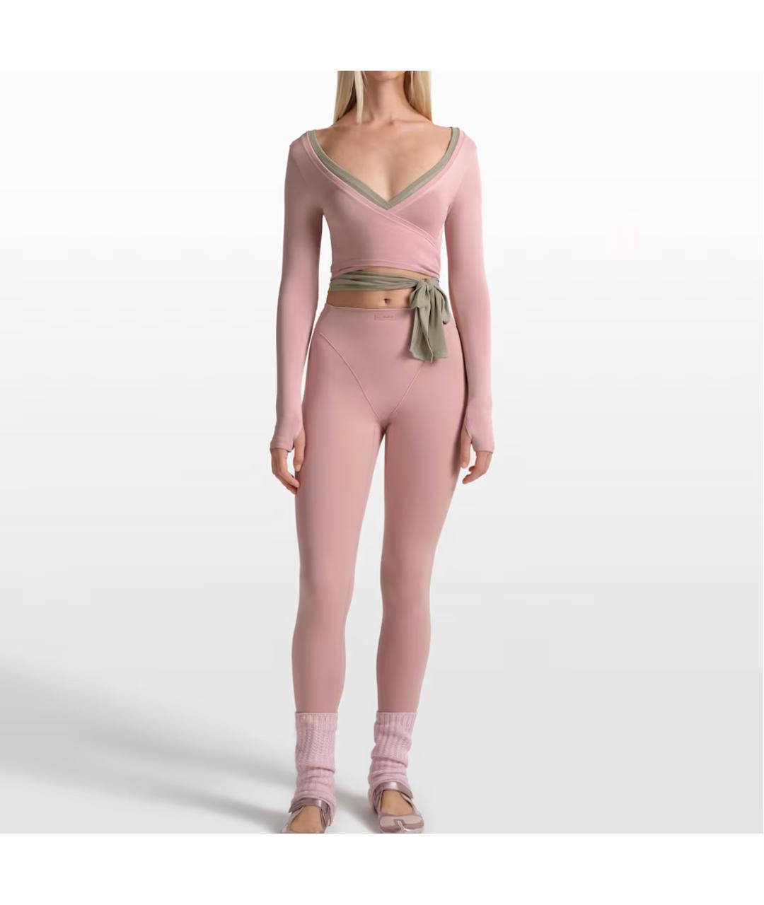 NIKE Розовая синтетическая футболка, фото 2