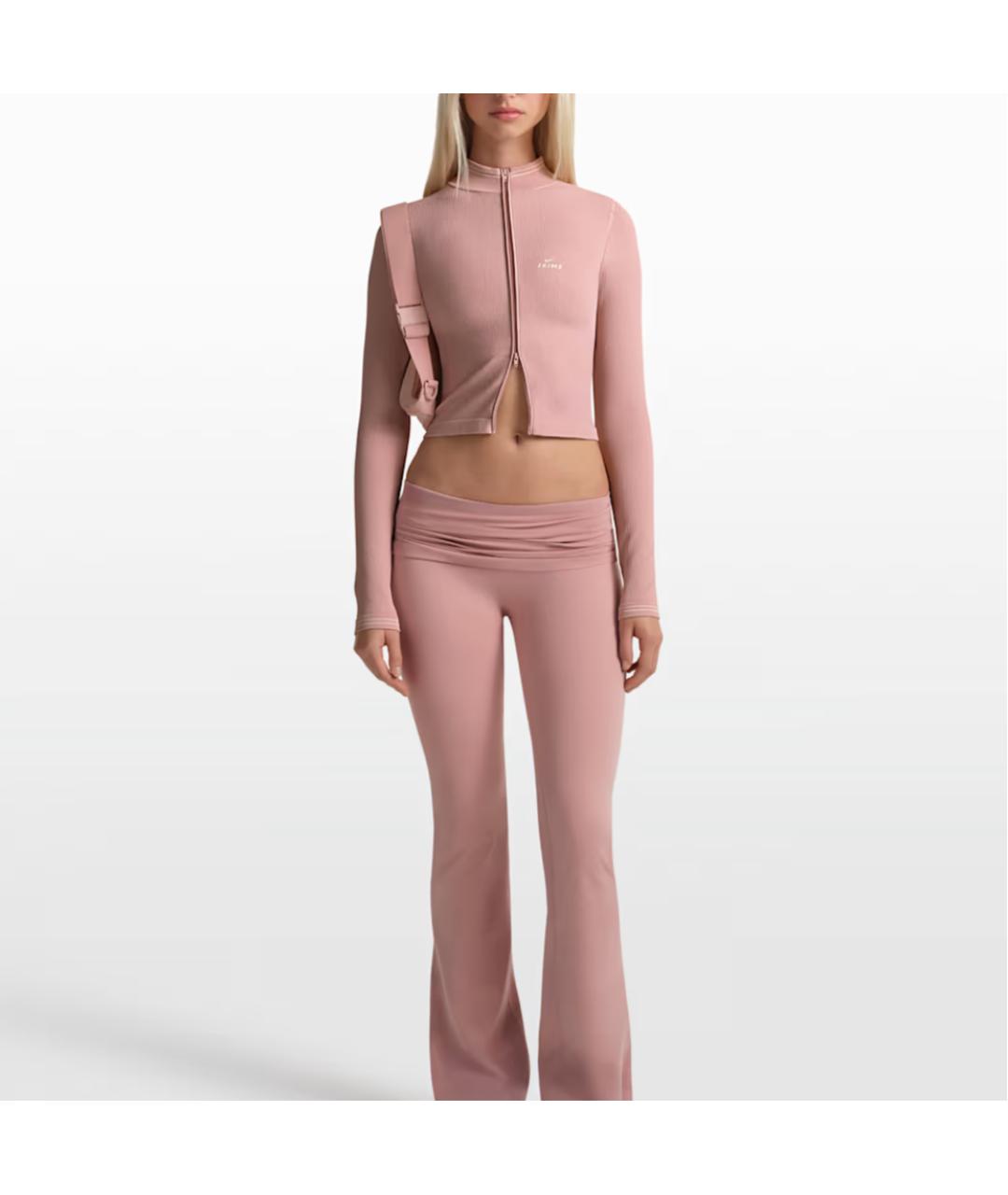 NIKE Розовая синтетическая куртка, фото 2