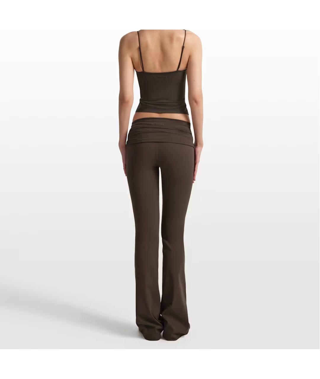 NIKE Коричневые синтетические спортивные брюки и шорты, фото 2