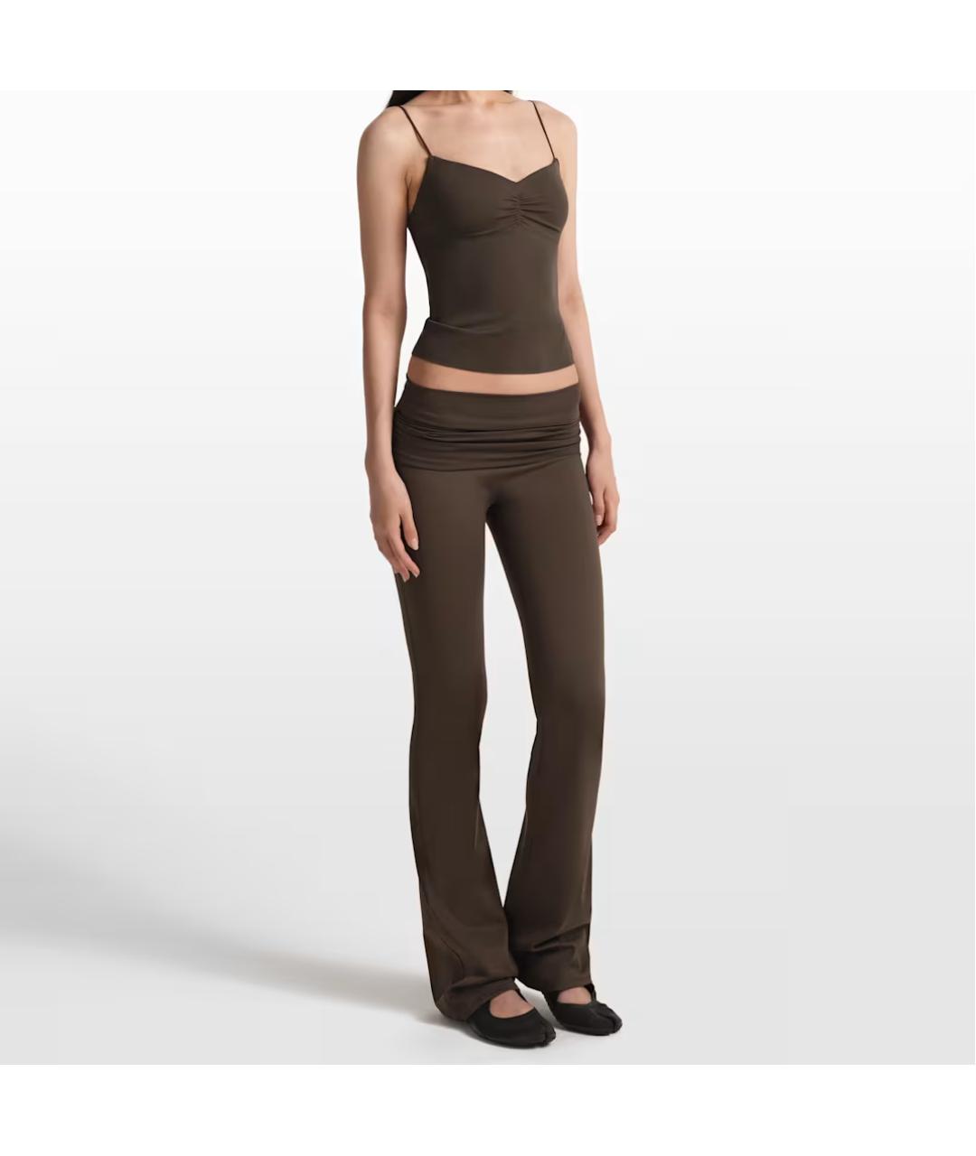 NIKE Коричневые синтетические спортивные брюки и шорты, фото 3