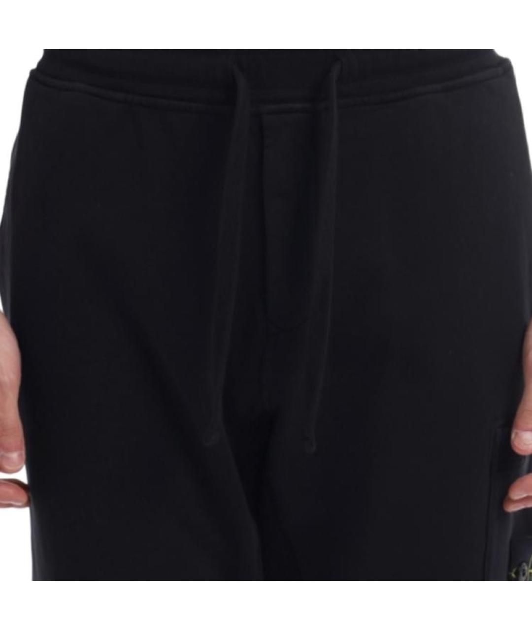 STONE ISLAND Черные повседневные брюки, фото 5