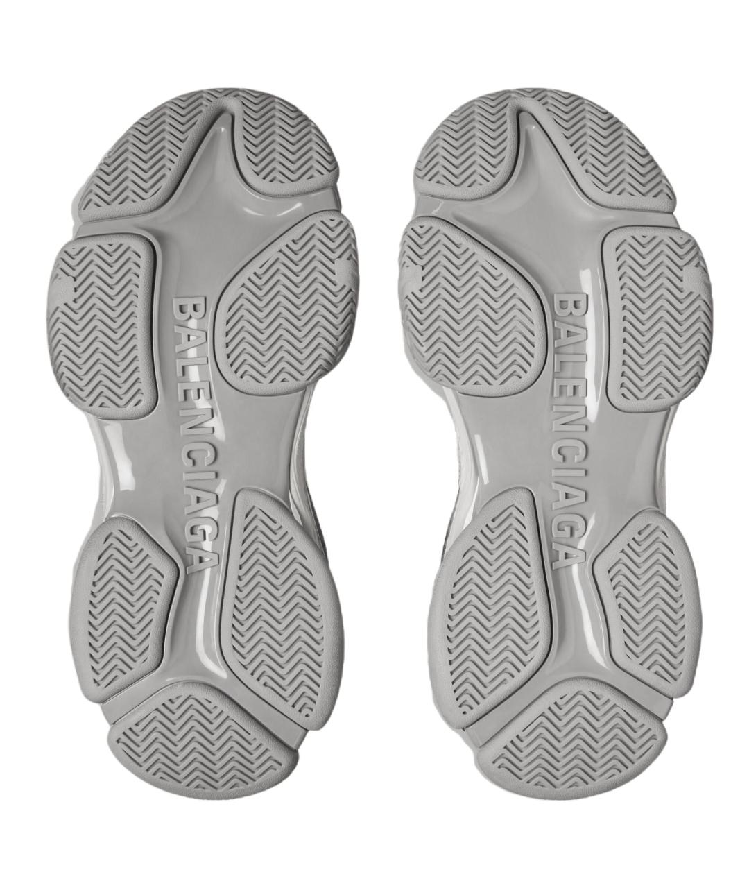 BALENCIAGA Серые низкие кроссовки / кеды, фото 5