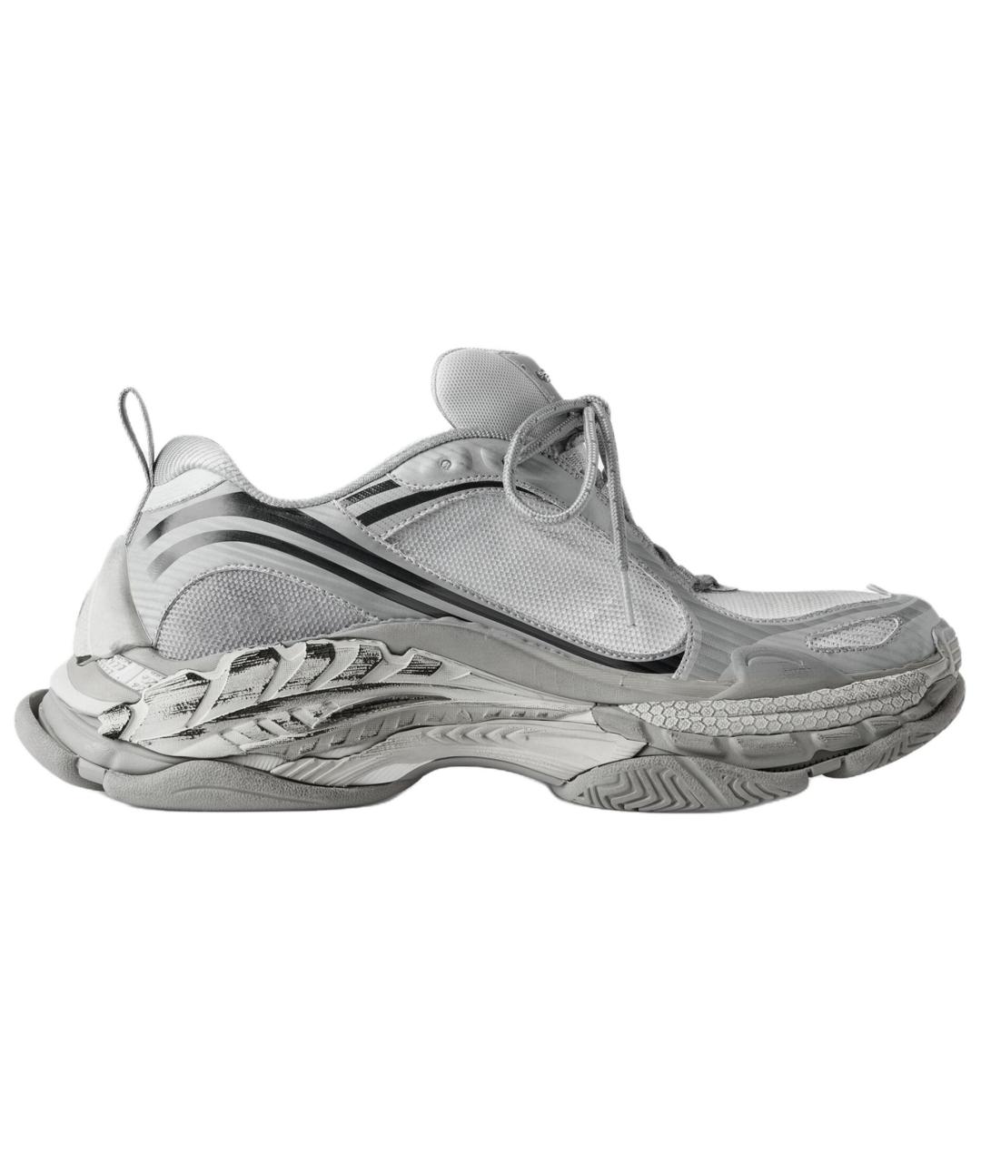 BALENCIAGA Серые низкие кроссовки / кеды, фото 1