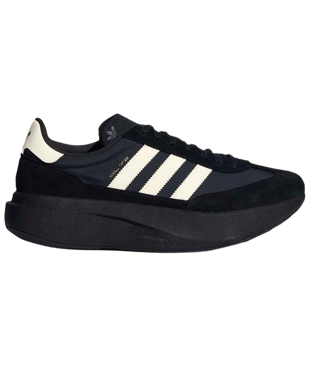 ADIDAS Черные текстильные кроссовки, фото 1