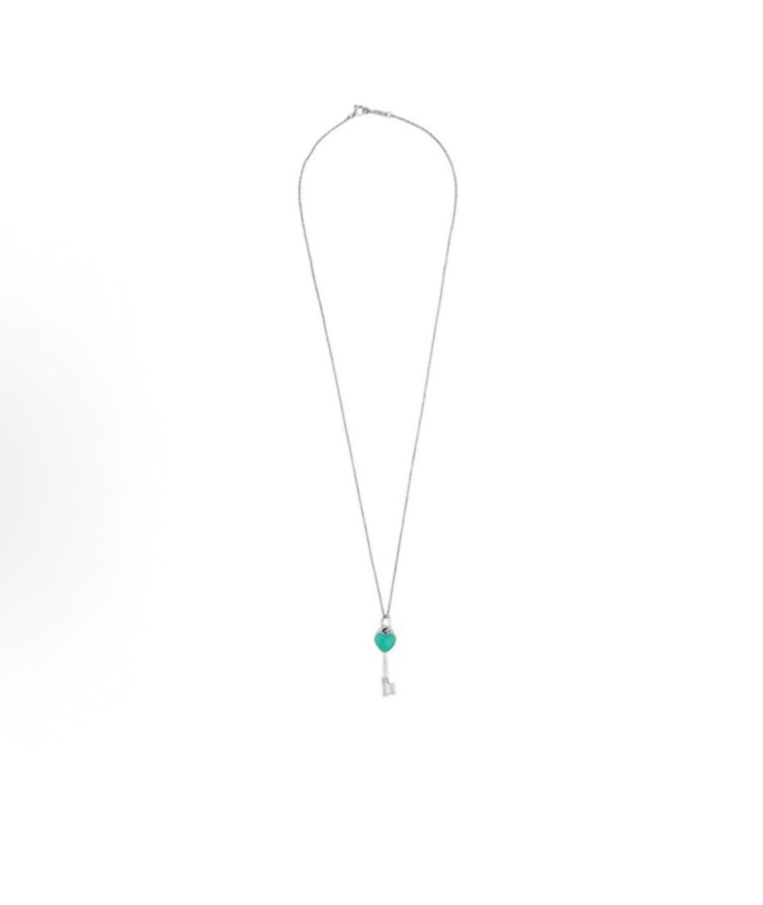 TIFFANY&CO Бирюзовый серебряный кулон, фото 3