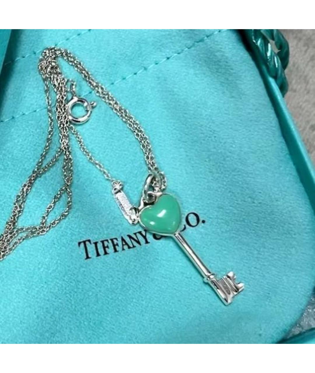 TIFFANY&CO Бирюзовый серебряный кулон, фото 5