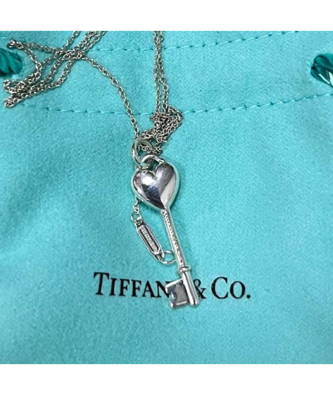 TIFFANY&CO Бирюзовый серебряный кулон, фото 6
