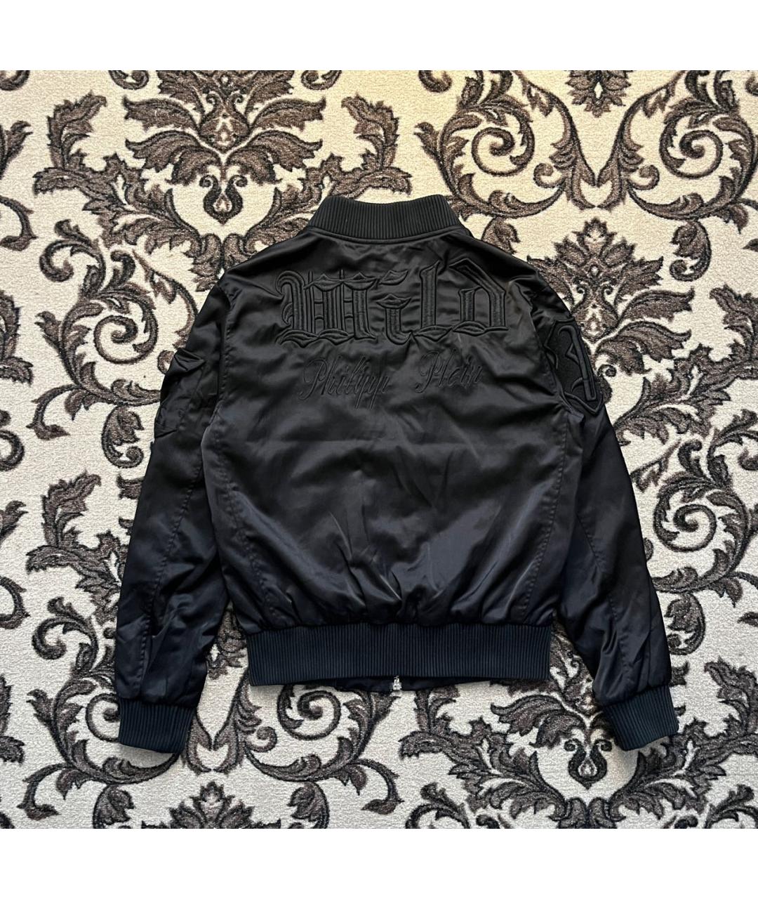 PHILIPP PLEIN Черная хлопковая куртка, фото 2