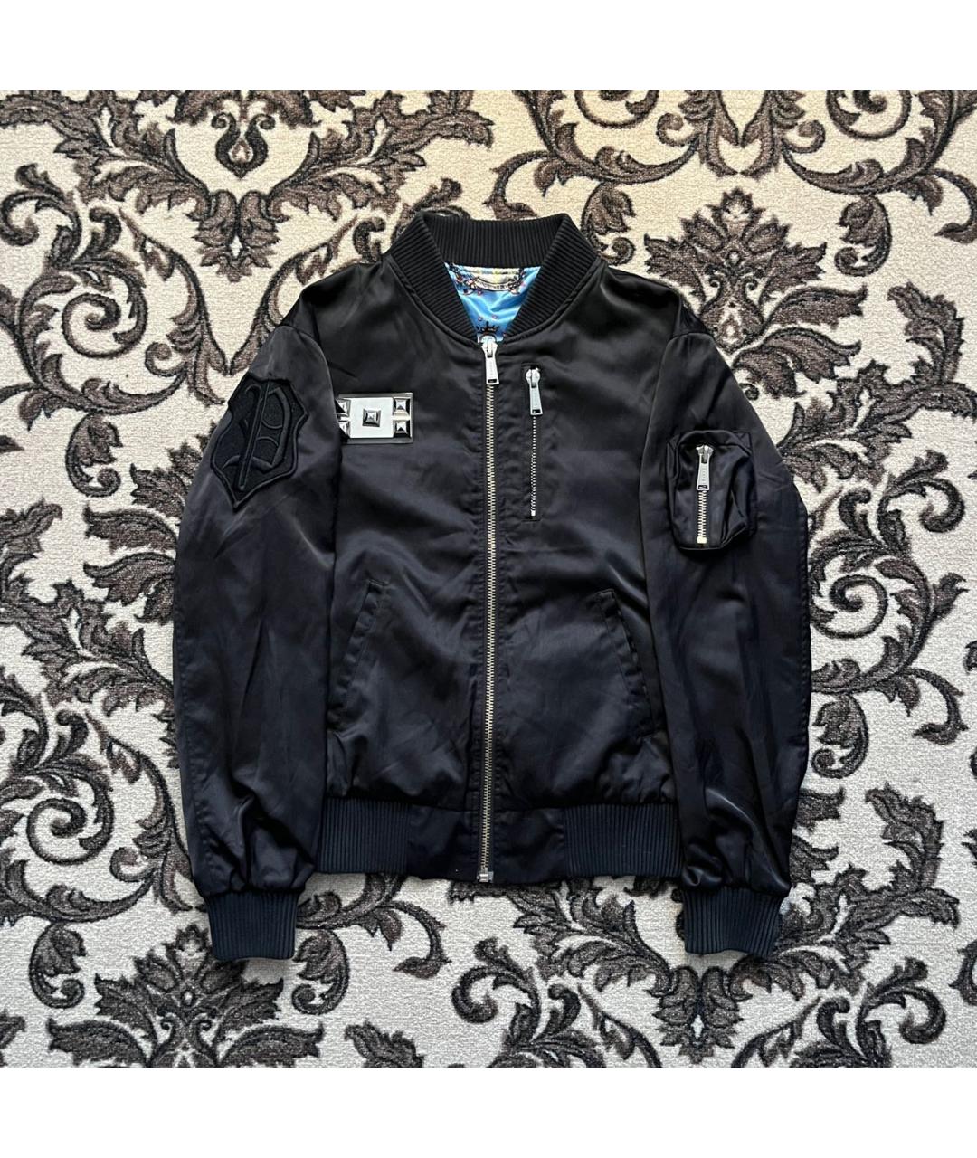 PHILIPP PLEIN Черная хлопковая куртка, фото 9