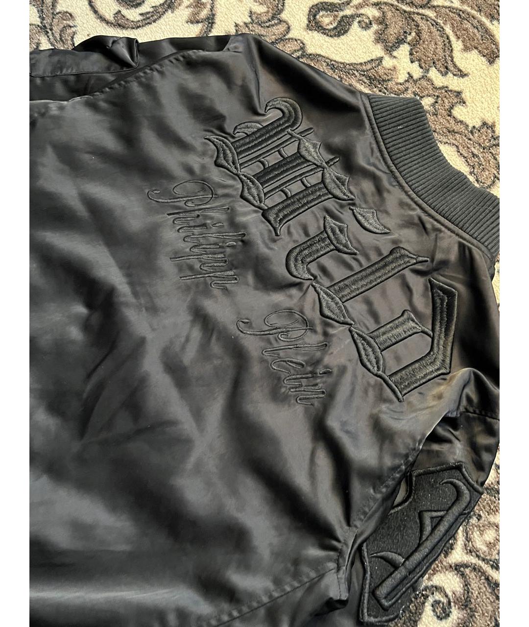 PHILIPP PLEIN Черная хлопковая куртка, фото 5