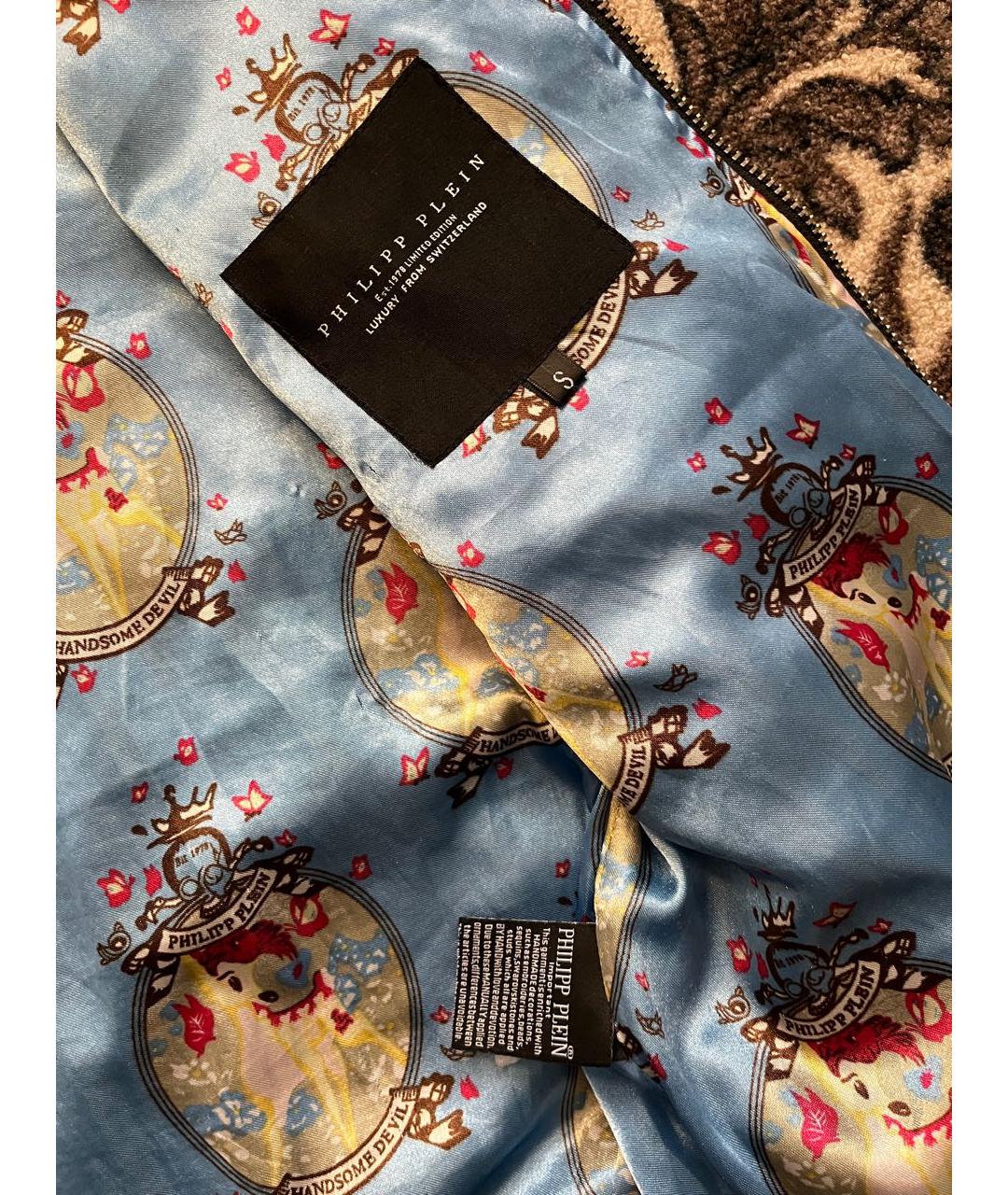 PHILIPP PLEIN Черная хлопковая куртка, фото 6