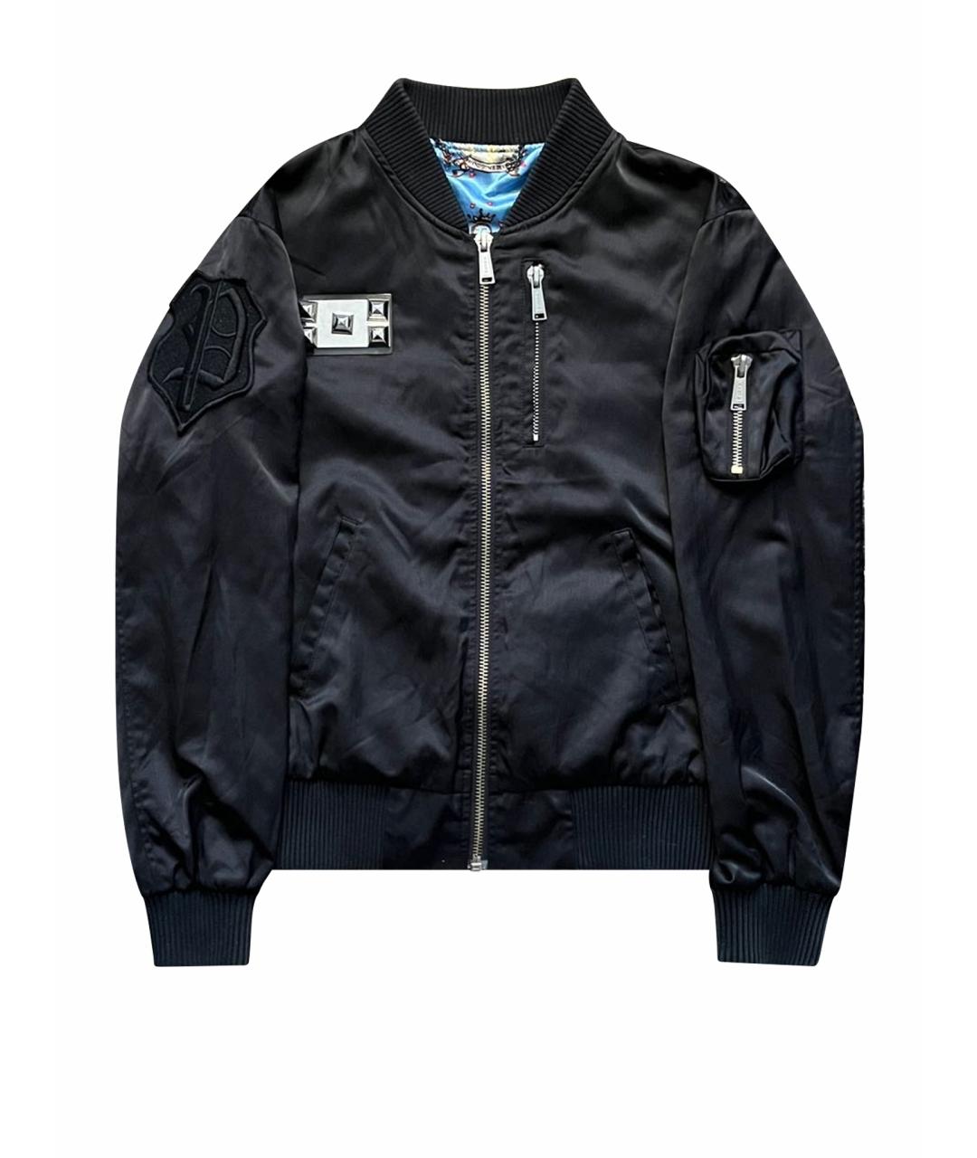 PHILIPP PLEIN Черная хлопковая куртка, фото 1