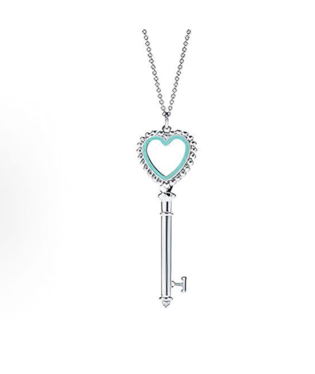 TIFFANY&CO Бирюзовый серебряный кулон, фото 4