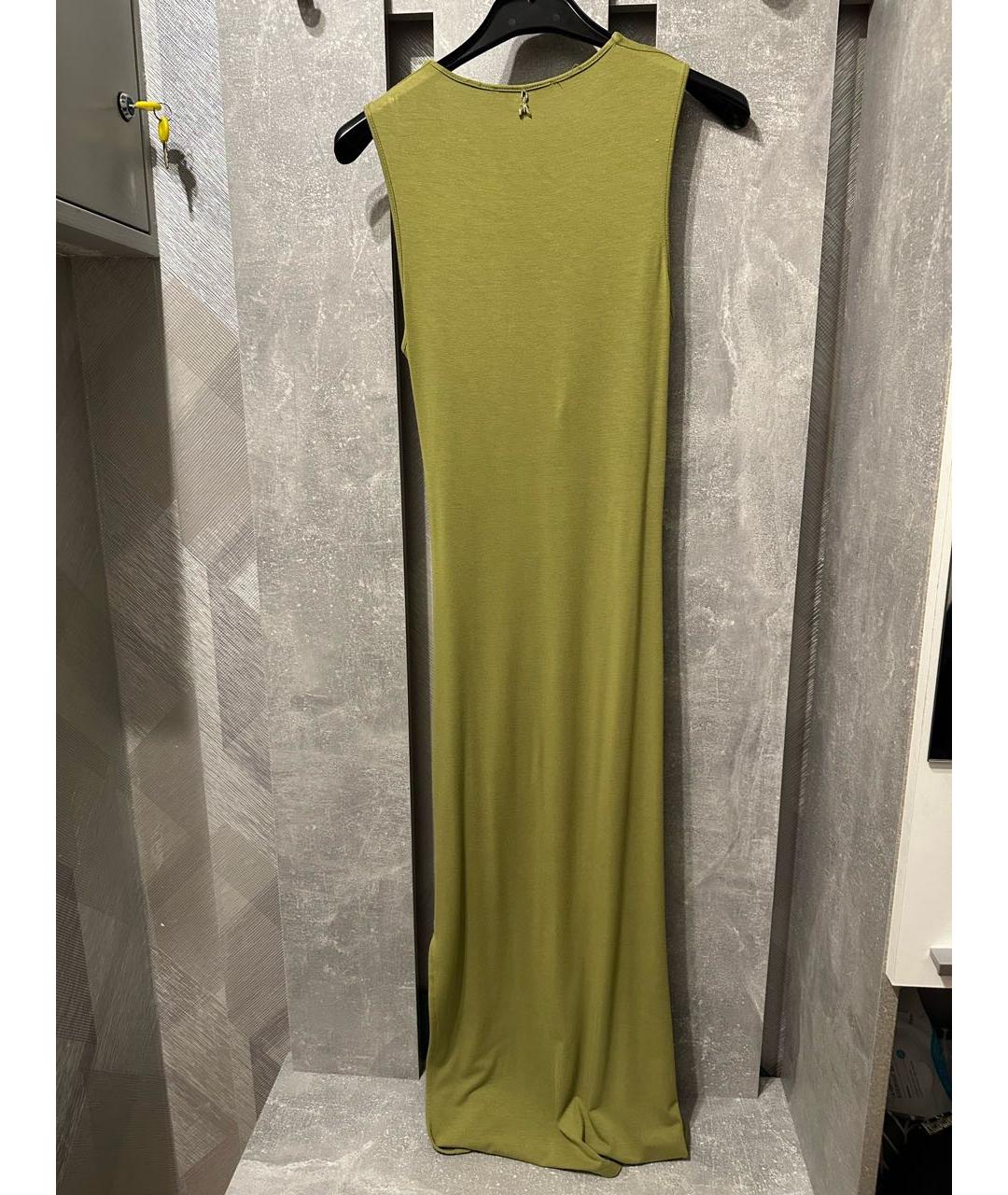 PATRIZIA PEPE Зеленые вискозное повседневное платье, фото 2