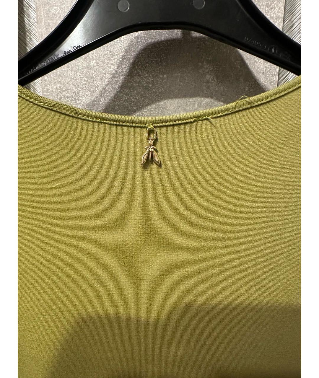 PATRIZIA PEPE Зеленые вискозное повседневное платье, фото 5