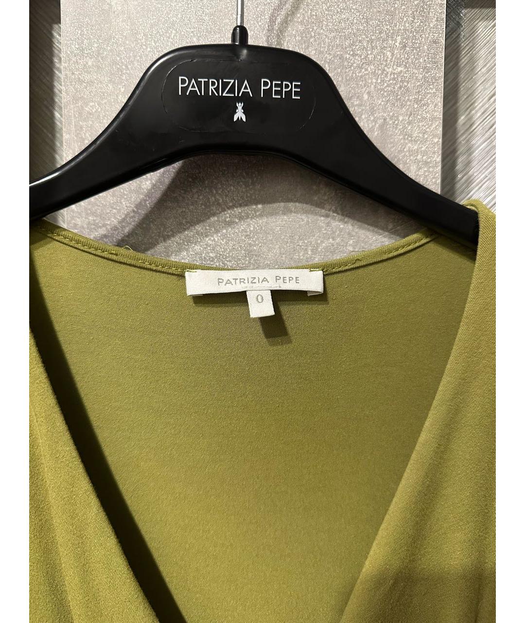 PATRIZIA PEPE Зеленые вискозное повседневное платье, фото 3