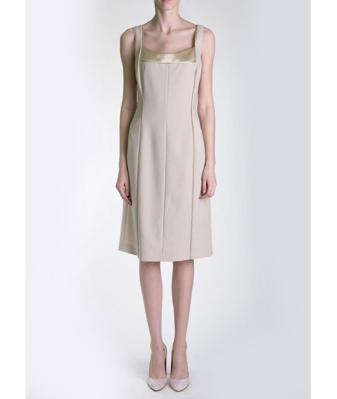 PHILOSOPHY Бежевое коктейльное платье, фото 4