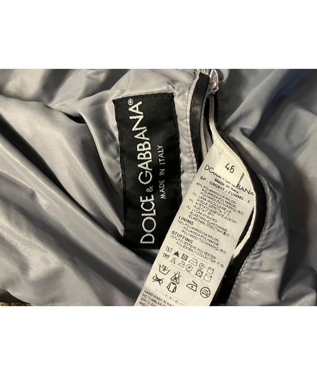 DOLCE&GABBANA Черная полиамидовая куртка, фото 3