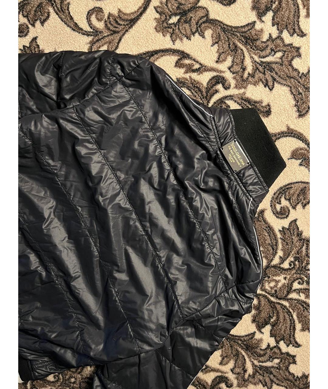 DOLCE&GABBANA Черная полиамидовая куртка, фото 7