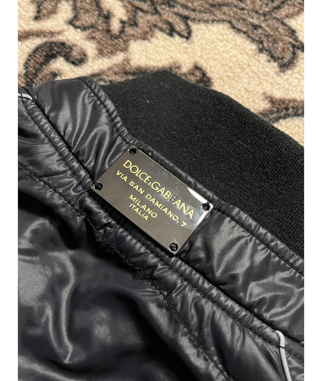 DOLCE&GABBANA Черная полиамидовая куртка, фото 5